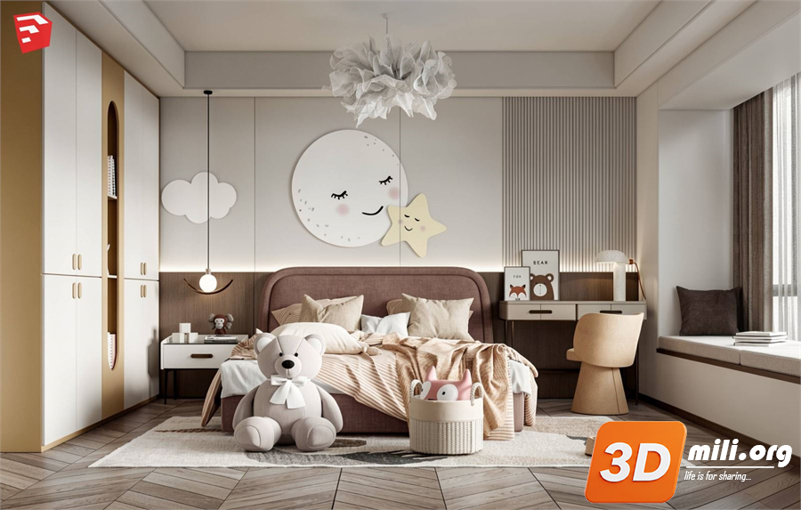 Children Room Scenes Skp FIles 